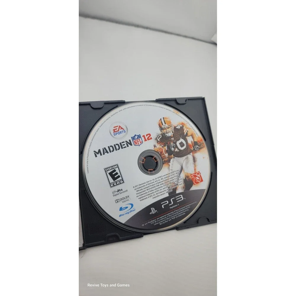 Madden NFL 12 (Sony PlayStation 3, PS3, 2011) Disc Only Tested and Working